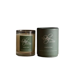 Isle of Skye Candles Co. Scots Pine Miniature Candle 100% Natural Soy Wax (Peppermint, Orange and Patchouli) Elegant Tartan Packaging, Handmade in Scotland