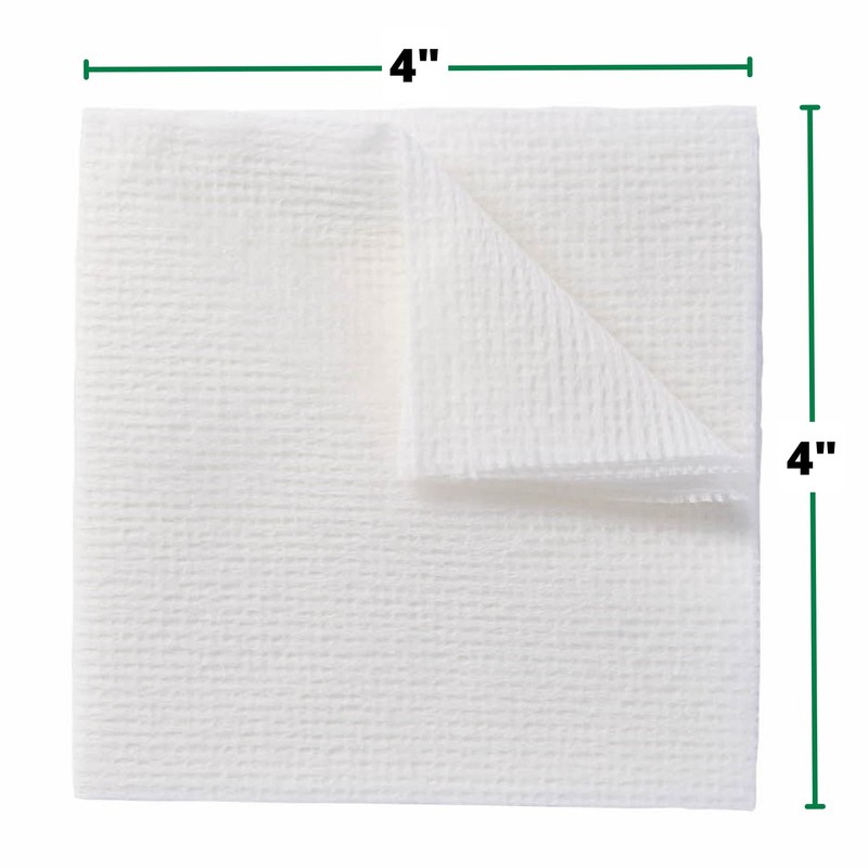 Curad SoothePlus Large Gauze Pads, White, 25 Count (Pack of
