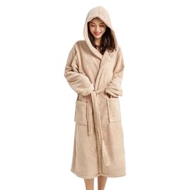 Orose Bathrobe, Gauze, Men's, Women's, Long Style, Loungewear, Thick Room Wear, Gentle Touch, Unisex, Hotel, Bathtub, Absorbent, Quick Drying, Heat Retention, Bath Towel, apricot