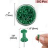 sourcing map 500 Pcs 3/8 Inch Map Push Pins Thumb