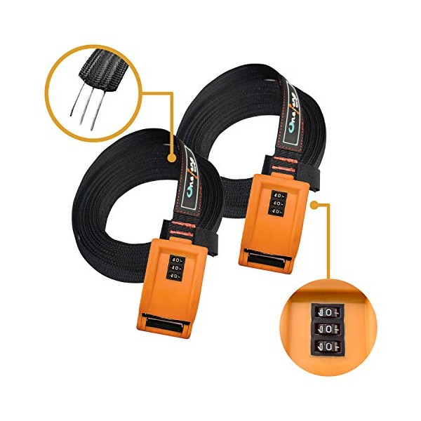 Onefeng Sports 800lbs Lockable Tie Down Straps with 3-Digit Password