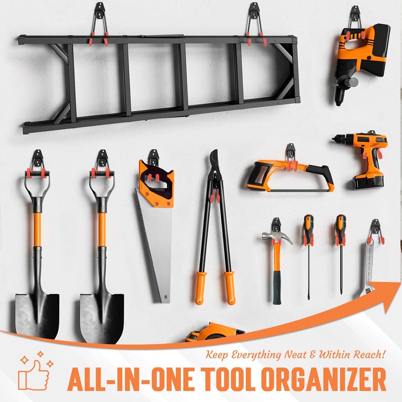 TONDA Garage Hooks, 20 Pack Garage Organization, Wall Storage Hooks