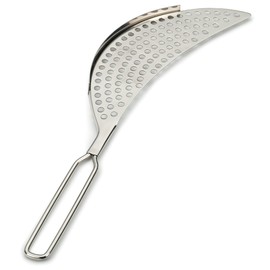 RSVP International Endurance Collection Pierced Crescent Pot Strainer, 14x75x2x75", 18/8 Stainless Steel