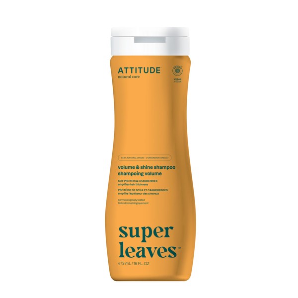 ATTITUDE ATTITUDE Volume and Shine Hair Shampoo, EWG Verified, For