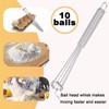 2pcs Ball Whisks, 12 Inch and 10 Inch Egg Whisks