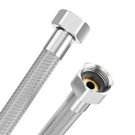 YUANNY Flexible Hose 1/2 Inch Hose Throw on Both Sides 100 cm Connection Hose Fitting Connection Hose Flexible Hose for Tap Angle Valve Washbasin Kitchen Tap Bathroom Toilet Cistern