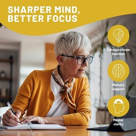 Mushroom Complex 6 Lions Mane Mushroom Supplement 360 Capsules High Strength Vegan Supplement with Lions Mane, Reishi, Chaga Mushroom Powder, Shitake, Cordyceps & Maitake