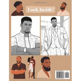 Afro-American Men Adults Coloring Book