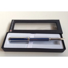 Sheaffer Intensity Ultramarine Striped FINE Point Fountain Pen 9230-0