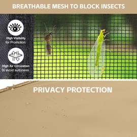 Canopy Universal Mosquito Netting Tent, Converts 10'x10' Canopy Gazebo into Camping Inner Tent, Screen House with Full PE Floors for Patio, Outdoor, Garden and Backyard（TOP & Frame NOT Included）Khaki
