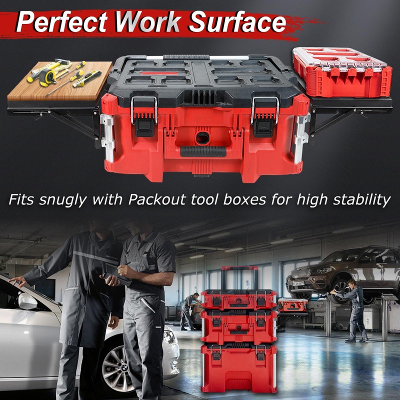 DNShorix Folding Packout Mount Compatible with Packout Toolbox Side Storage,