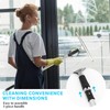 Willinglong Window Squeegee Cleaner with Long Handle(47in), 2 in 1
