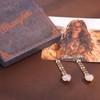 Montana West Wrangler Gold Plated Moonstone Drop Dangle Earrings for