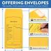 Christian Church Tithing Envelopes Self-Seal (500 Pack) - 6.5"x3.5" Offering