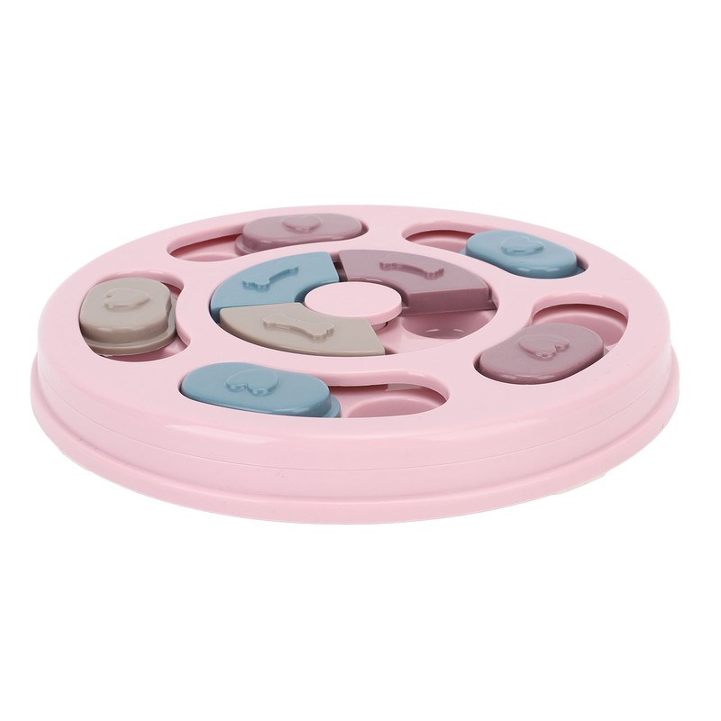 Pet Treat Puzzle Toy Interactive Prevent Slip Round Dog Slow
