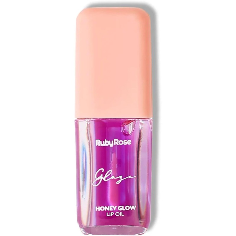 Ruby Rose Lip Oil Glaze Pack 4 Piezas Cherry, Honey,