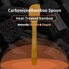 Krysclove Natural Carbonized Bamboo Spoons for Cooking,Dark Premium Bamboo Kitchen