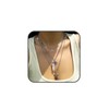 Quizzhe Pink Crystal Pendant Necklace for Women Men Statement Glass