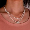 Layering Necklace for Women Stacked Chunky Link Chain Necklace Geometric