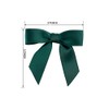 7Rainbows 50pcs Boutique 1.5" Dark Green Satin Ribbon Mini Bows