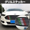 TIGRE BLANC Car Front Grille Sticker Grille Cover Flag Sticker