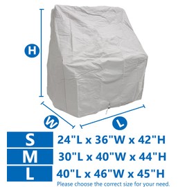 Marine Grade Boat Center Console Cover, Waterproof Heavy Duty 600D Polyester Canvas, Grey (L)