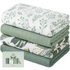 Yoofoss Muslin Swaddle Blankets, Organic Baby Blankets, 47 x 47