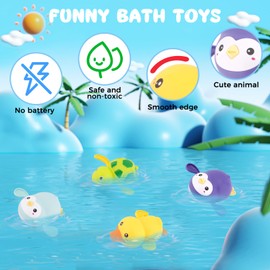 Venditer Baby Water Toy, Bath Toy Baby, Bath Toy, Water Toy Children's Bath Toy Baby from 1 Year, Clock Movement Swimming Pool Toy, Gifts for Children, Boys and Girls