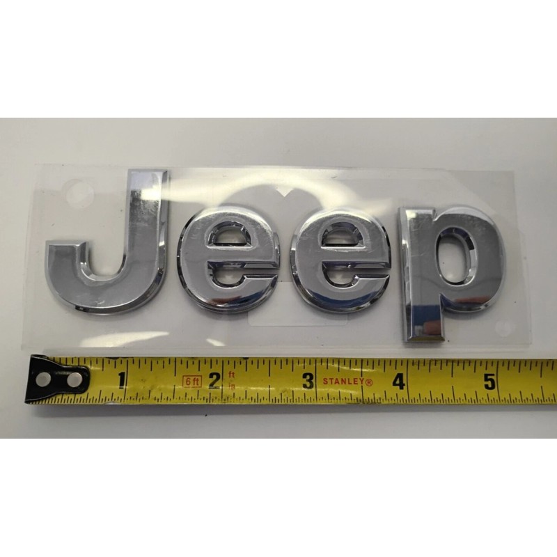 Mopar 2007-2018 Jeep Wrangler Patriot Compass "JEEP" Chrome Letters OEM
