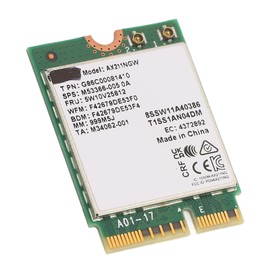 AX210NGW Wireless WiFi Card, M.2 Network Card M.2 Key E CNVio 2 Triple Frequency 802.11ac, 2400Mbps Network Adapter for Laptop Support 10