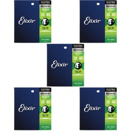 Elixir Strings 19052 Optiweb Electric Guitar Strings - .010-.046 Light (5-pack)