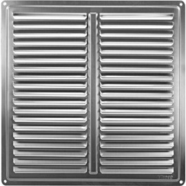 Ventilation Grille Slotted 255 x 255 mm Stainless Steel