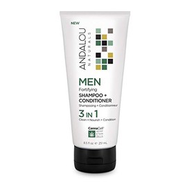 Andalou Naturals Men's Fortifying Shampoo + Conditioner, 8.5 Ounce