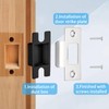 Modurio Door Strike Plate - 10 Pack Stainless Internal Door