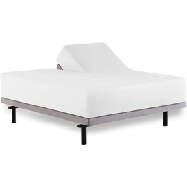 Split Head Cal King Mattress Protector for Adjustable Beds, Fitted Style 18" Deep Pocket, 100% Waterproof Terry Cotton Surface, Top-Split Mattress protector Split Cal King 28" Split at The Top White