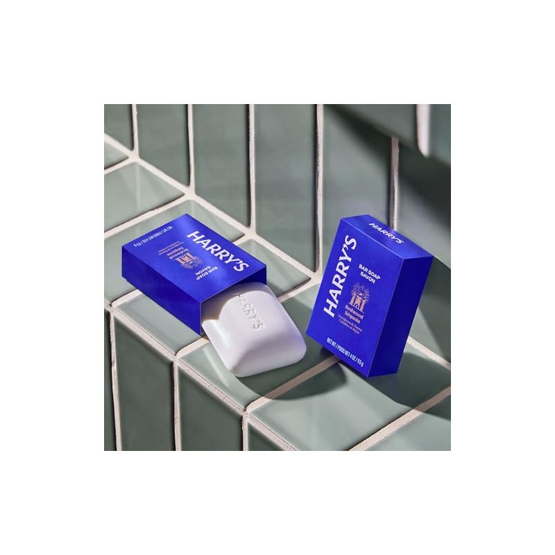 Harry's Bar Soap for Men - Redwood Scent, 4 oz