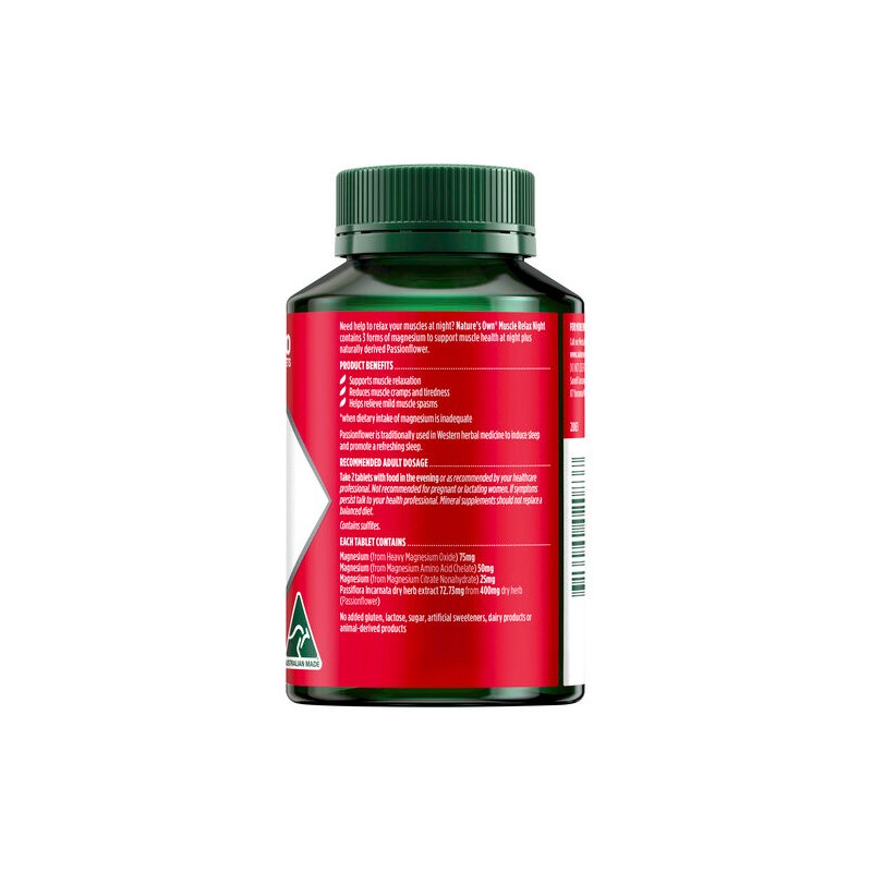 Nature's Own Nature’s Own Active Magnesium Recovery Muscle Night Tablets