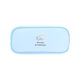Sunstar Stationery Snoopy Pencil Case, Relax Siblings, Light Blue, S1428470
