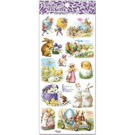 Victorian Easter Stickers by Violette Stickers, Pink