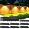 ShineTech Solar Fence Lights Outdoor Waterproof, 3-Color Lighting Modes LED