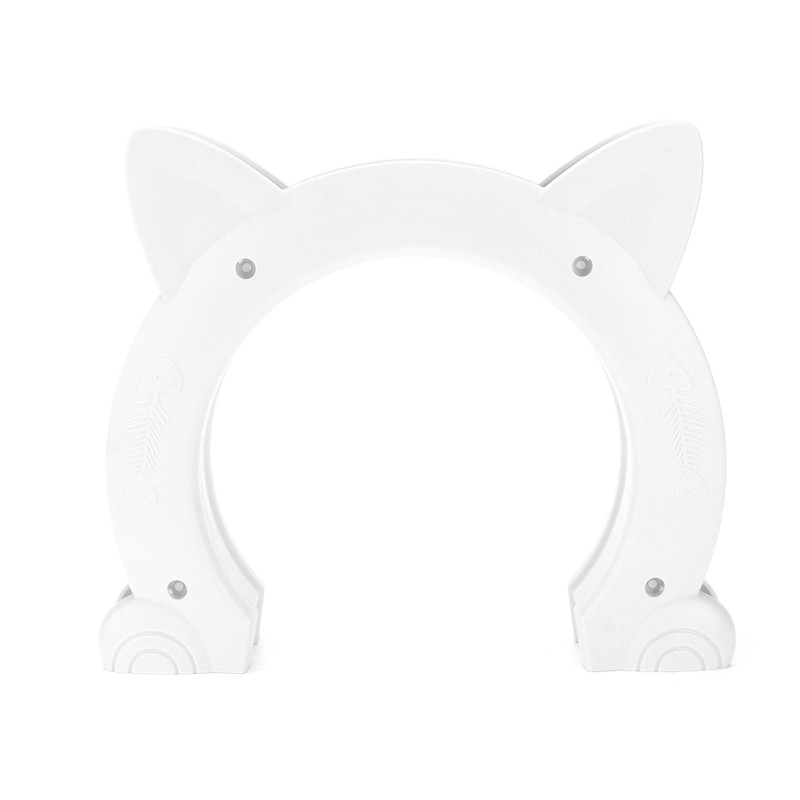 Cat Door Interior CatHead Shaped Plastic Cat Pass Through Door