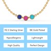 Lapis Lazuli, Pink Fuchsia Chalcedony & Howlite Necklace for Women