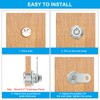 PATIKIL Cabinet Cam Lock with Key 2pcs 5/8"(16mm) Keyed Same