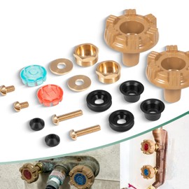 Bzumperyz RK-22MH Repair Kit Metal Handle Compatible with Woodford Model 22&V22 Hot and Cold Outdoor Faucet, Prevent Leaking, Frost-Proof (18pcs)
