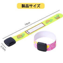 KALOLINNA Info Bands, Set of 16, Anti-lost Bands, Newborn ID Bands, Various Patterns, Waterproof, Child Information, Stray Tags, Info Bands, Link Safety, Cute, Buckle for Kids, Adjustable, Outdoor