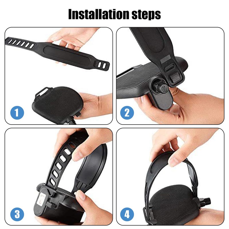 4PCS Universal Pedal Strap, Pedal Strap Bicycle, Pedal Straps for