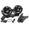 RoadPro 12 Volt Truck Dash Fan Dual Personal Cooling Fan