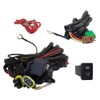 Pair Set LED Fog Lights Clear Lenses w/Bulb, Bezels Wiring