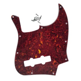 KAISH Jazz Bass J Bass Pickguard fits USA/Mexican 4 String Fender Jazz Bass Vintage Tortoise