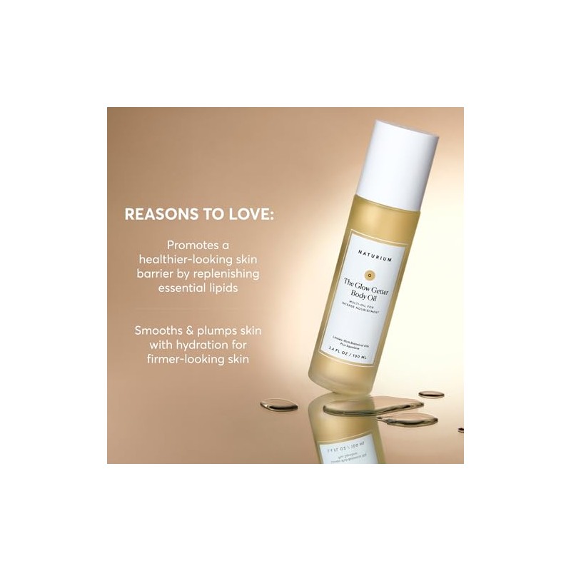 Naturium Aceite Corporal Glow Getter, Multiaceite Para Una Nutrición Intensa,